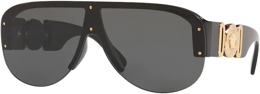 Versace VE4391 Shield Sunglasses for Men +BUNDLE with ACCESSORY EYEWEAR KIT