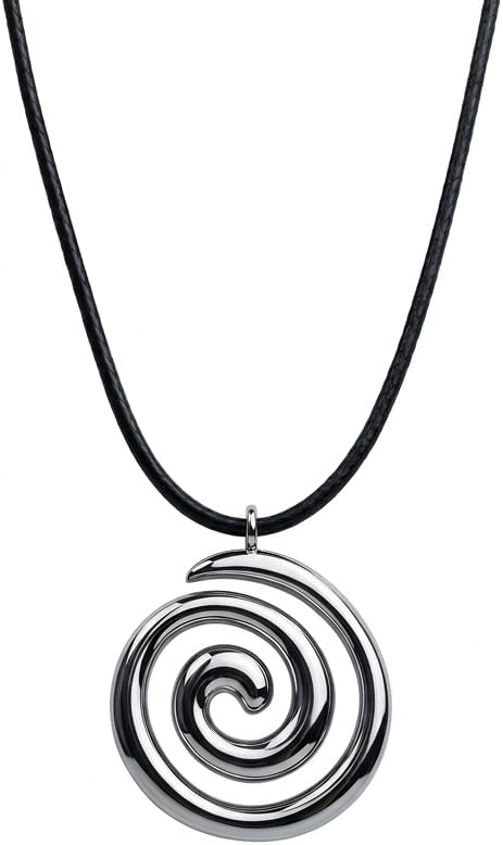 Y2K Swirl Necklace for Women, Emo Spiral Necklace Grunge Alt Accessories | Cute Fairy Spiral Pendant Necklace Grunge Accessories, Alt Jewelry Gift for Women
