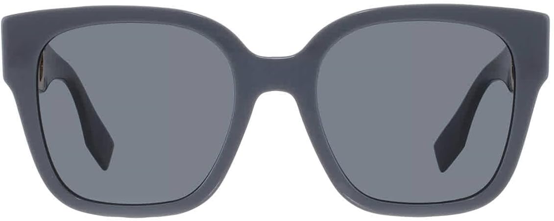 Unisex Designer Square RX Sunglasses with Grey Lenses by Fendi