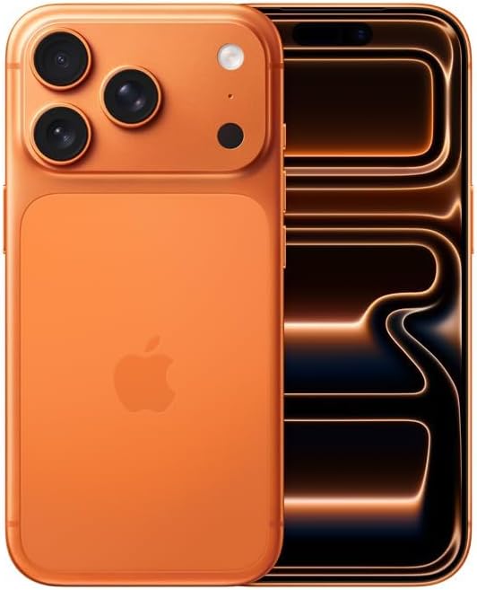 Apple iPhone 17 Pro, US Version, 256GB, eSIM, Cosmic Orange- Unlocked (Renewed Premium)