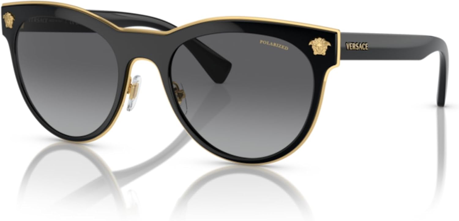 Versace VE2198 MEDUSA CHARM Round Sunglasses For Women +BUNDLE with ACCESSORY EYEWEAR KIT