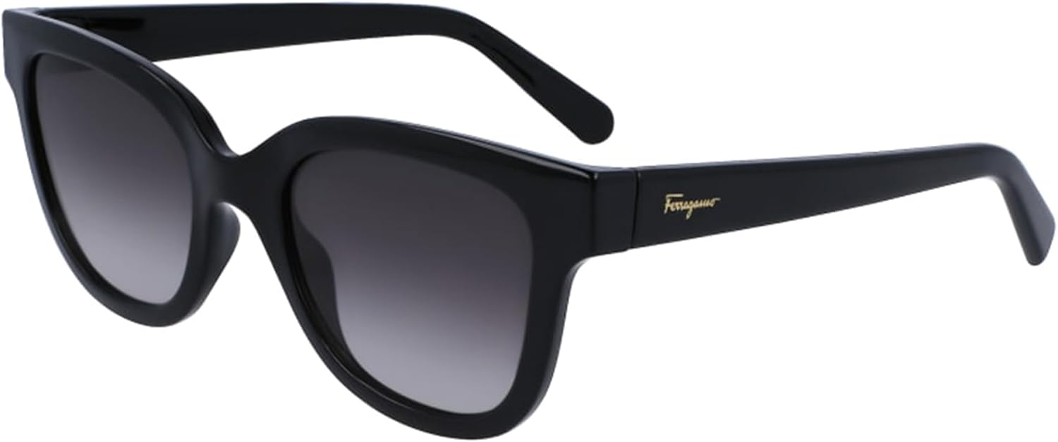 SALVATORE FERRAGAMO Smoke Gradient Square Ladies Sunglasses SF1066S 001 52
