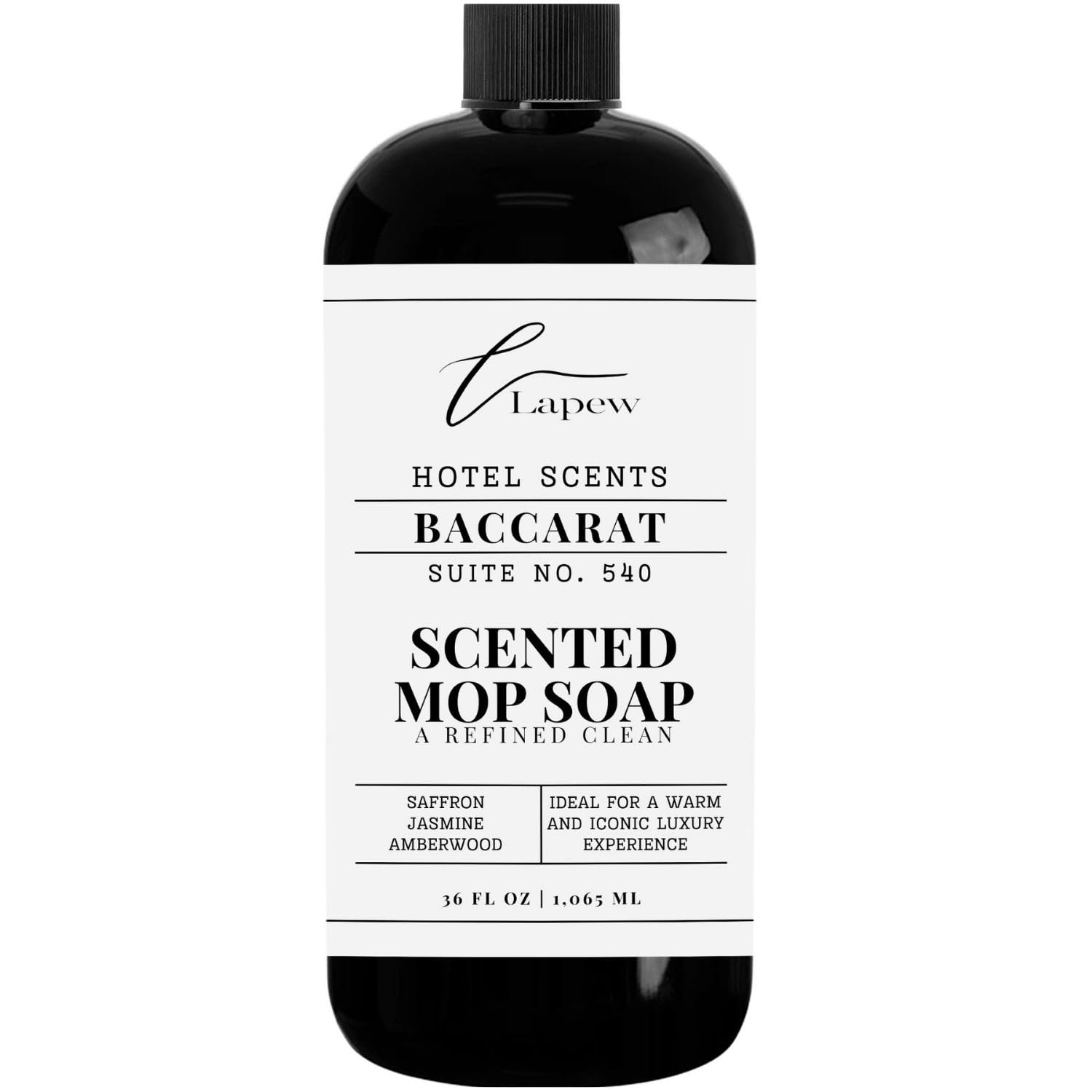 Lapew Hotel Scents Luxury Mop Soap | Baccarat Suite 540 | Hotel Scented Floor Cleaner | 36 fl oz
