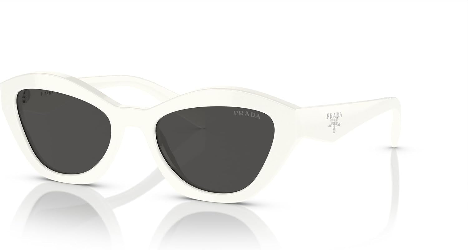 Prada Sunglasses PR A 2 S 17K08Z White Dark Grey, 52/19/140