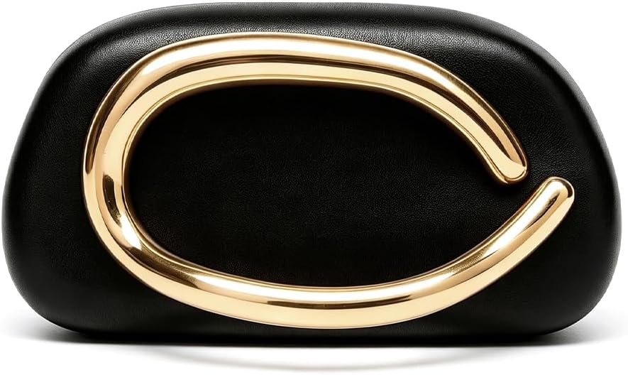 Acrylic Clutch Purse for Women Classic Round Acrylic Evening Handbag Vintage Metal Handlebars Bag for Wedding Party Prom