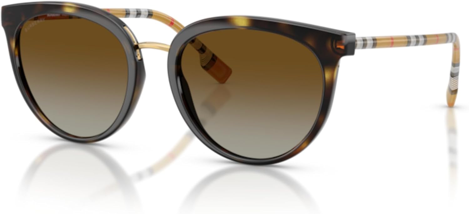 BURBERRY Willow BE4316 Gradient Round Sunglasses for Women +BUNDLE with ACCESSORY EYEWEAR KIT