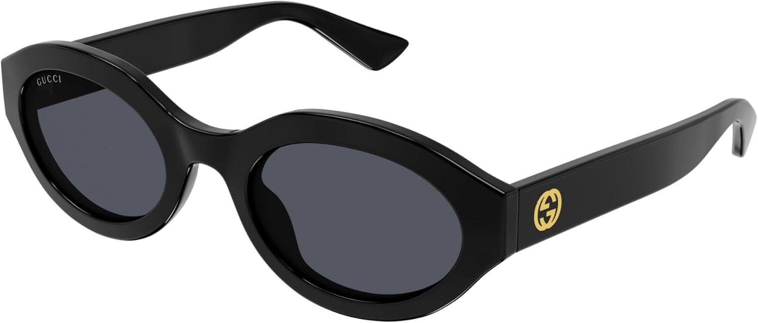 Gucci Grey Oval Ladies Sunglasses GG1579S 001 53