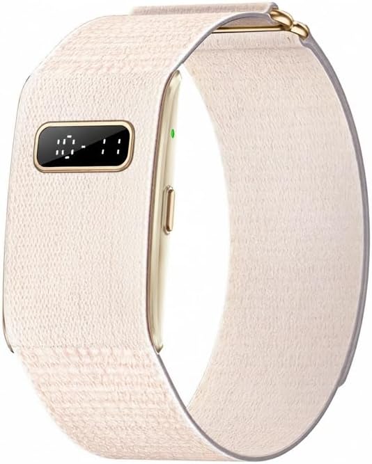 Health Guardian 30+ Days Battery Smart Band with Tiny Display, 24/7 Health Monitor (HR/HRV/SpO2) & Free Lifetime AI Report, No Subscription (Rose Gold)