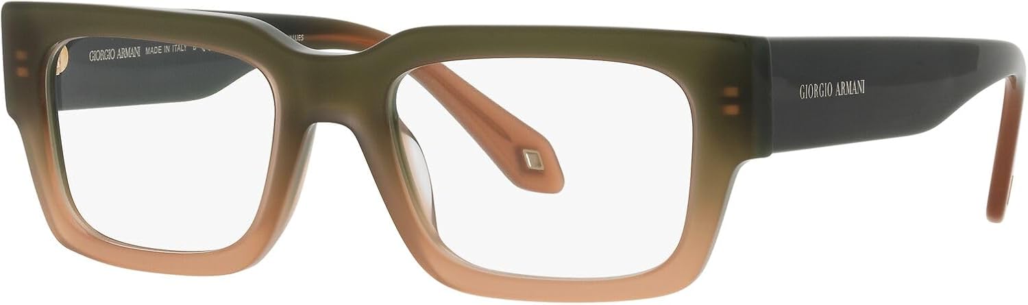 GIORGIO ARMANI AR 7243U Green Brown Shaded 53/19/145 men Eyewear Frame