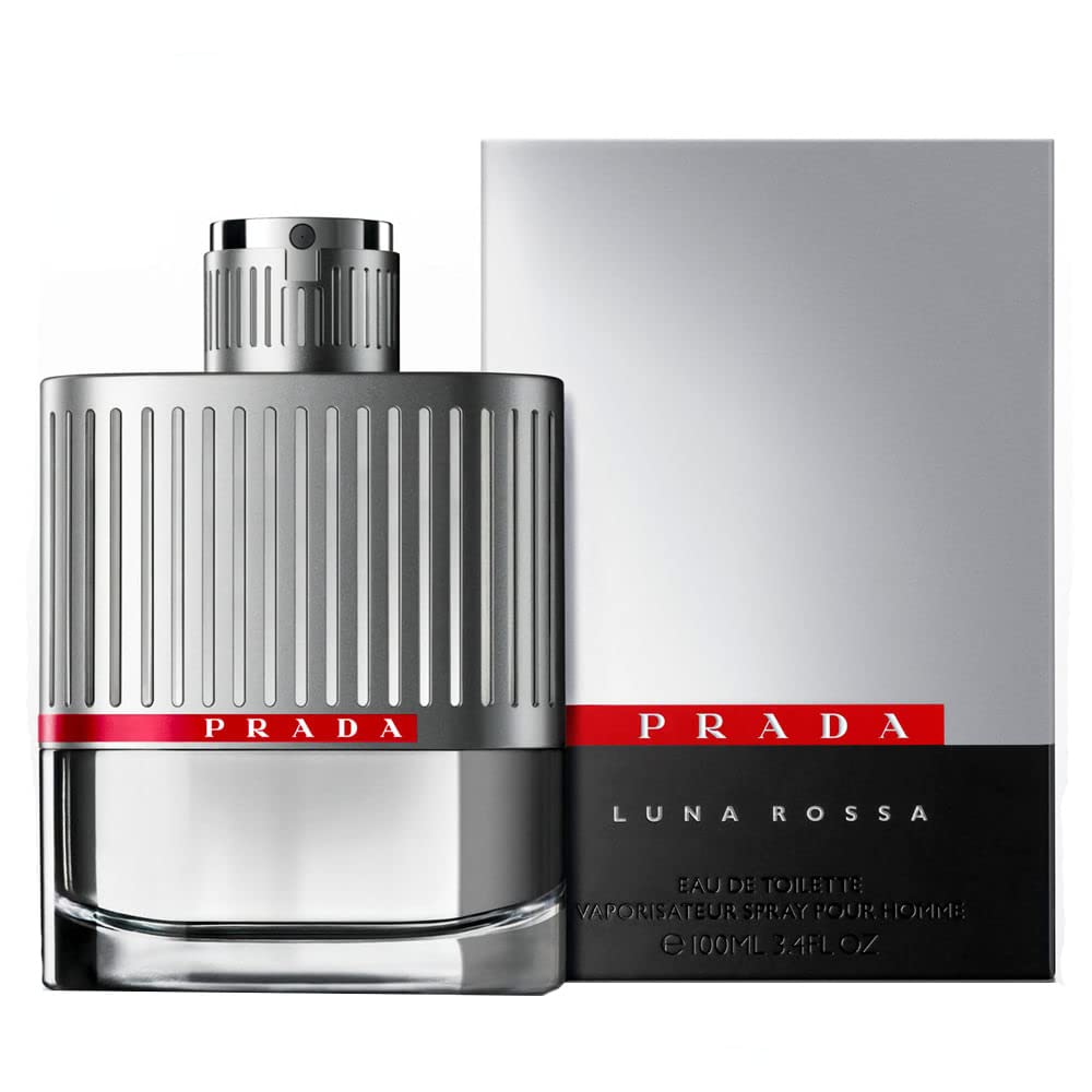 Prada Luna Rossa Eau de Toilette Spray for Men, 3.4 Ounce (Packaging may vary)