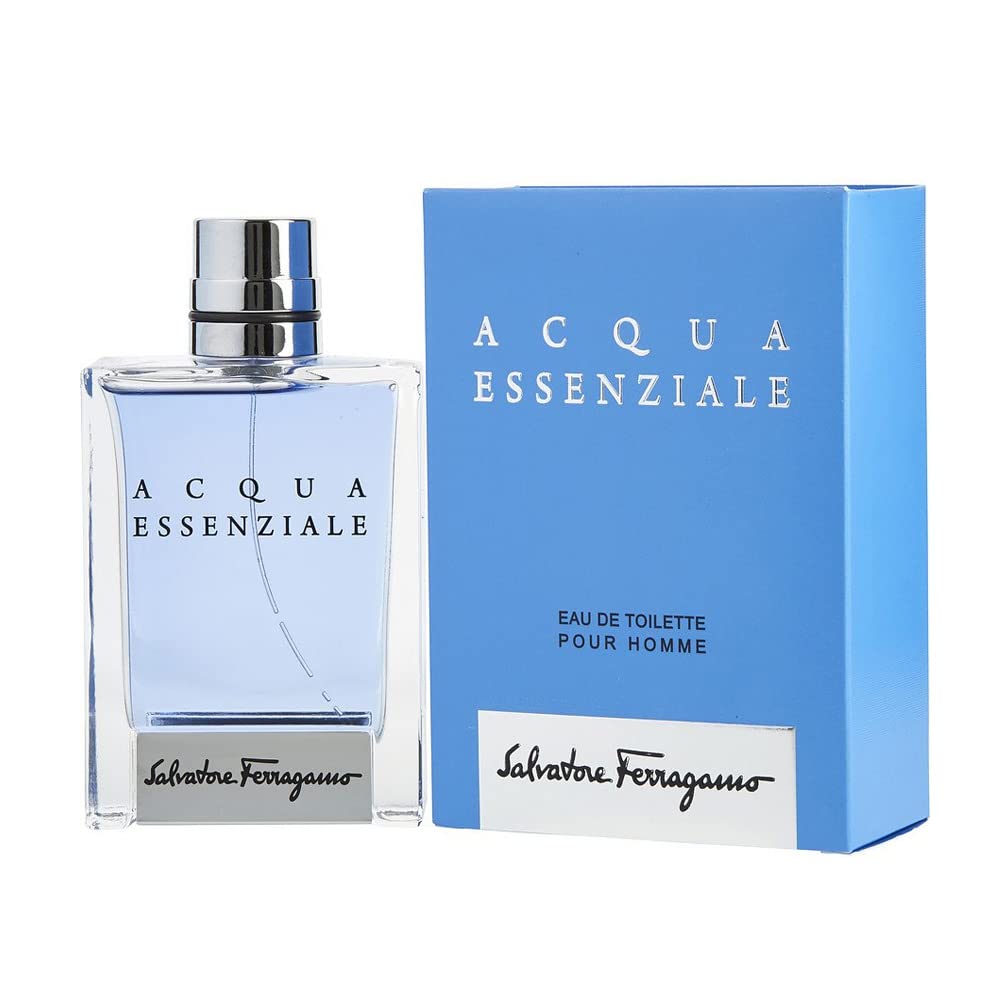 FERRAGAMO Acqua Essenziale Eau de Toilette Pour Homme, Cologne Spray for Men