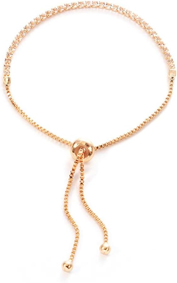 Elegant Crystal Diamond Gold Bracelet Pendant for Women, Luxury Gift for Special Occasions