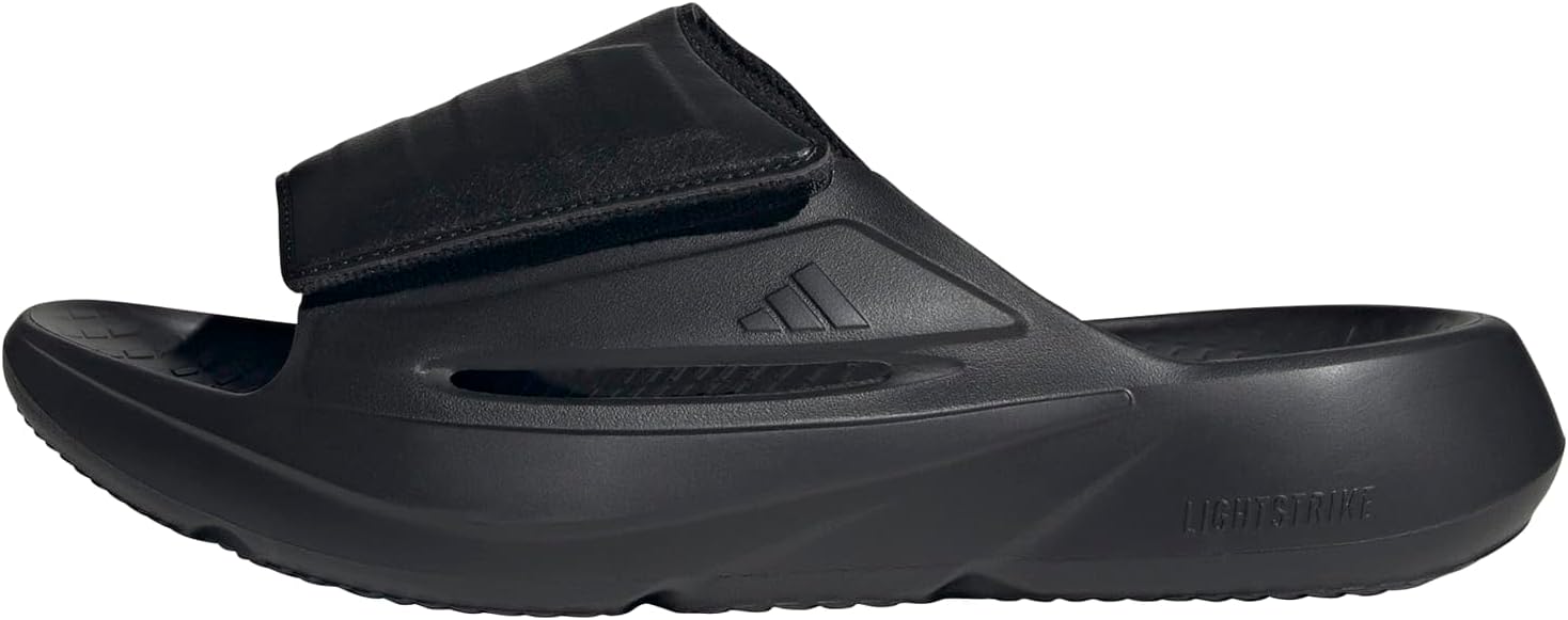 adidas Mens Lightblaze Lace Up Sneakers Shoes Casual - Black, Grey