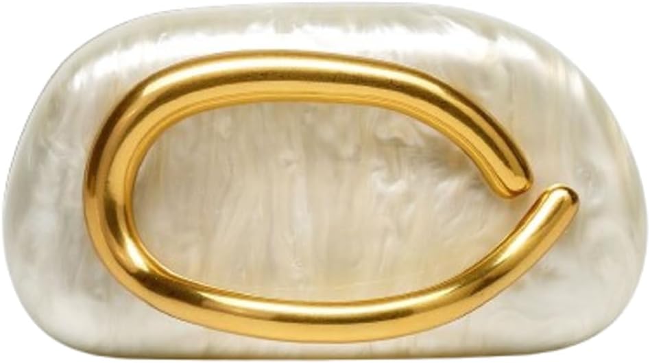 Acrylic Evening Gold Clutch Purses Women Crossbody Handbags Bag for Wedding | Fits Your Phone,Eco-Friendly Acrylic,High-Gloss Luxury Finish,Secure Protective Packaging,Scratch-Resistant Surface