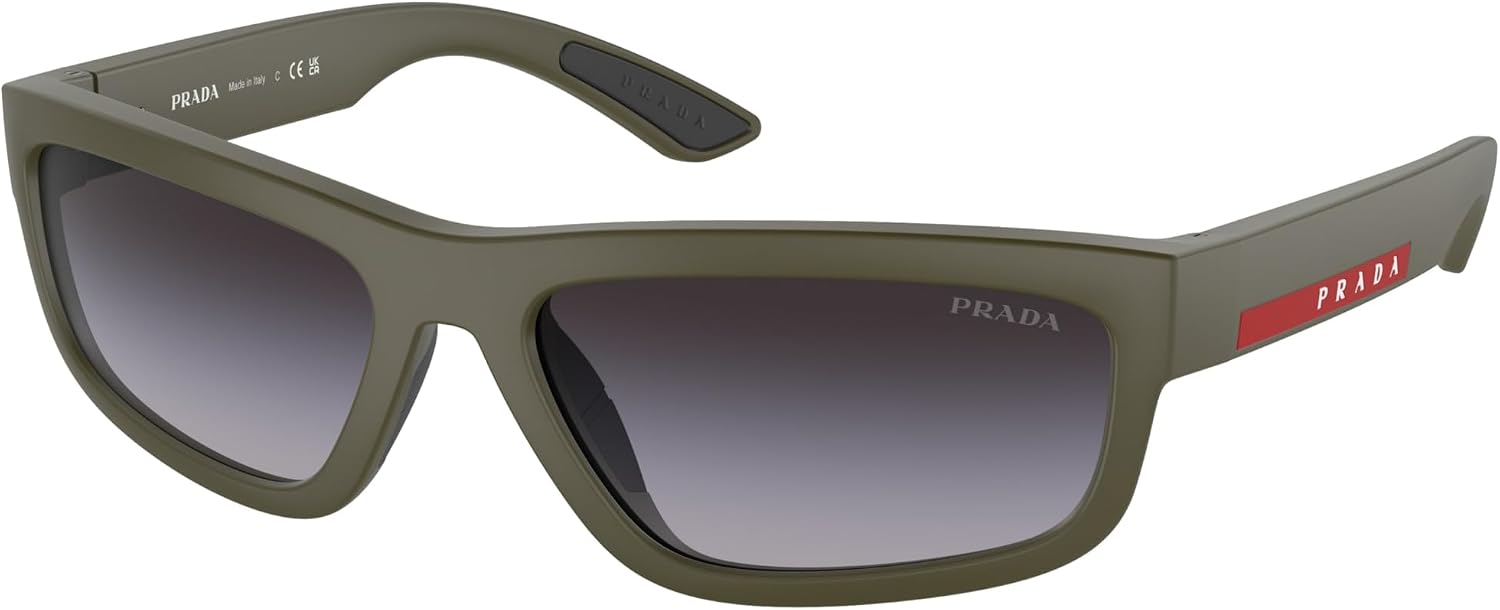 Red Gradient Sunglasses by Prada Linea Rossa