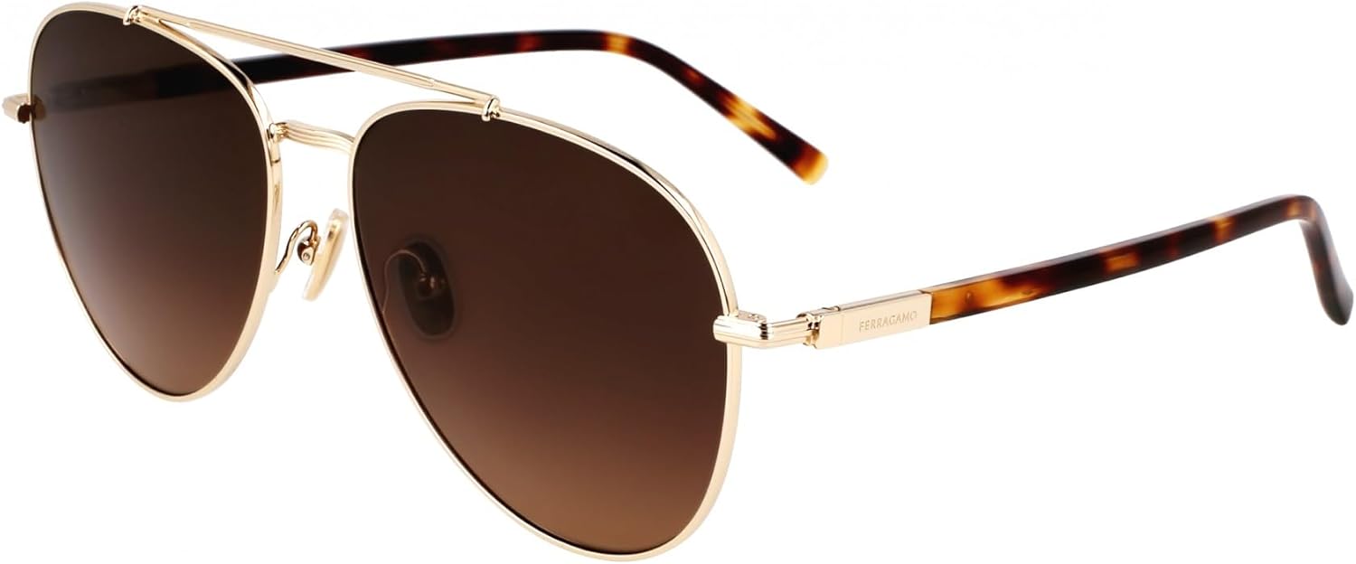 FERRAGAMO Sunglasses SF 316 S 745 Gold/Brown Gradient