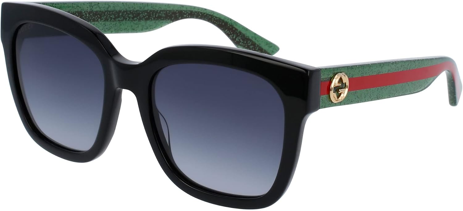 Gucci Grey Gradient Square Ladies Sunglasses GG0034SN 002 54
