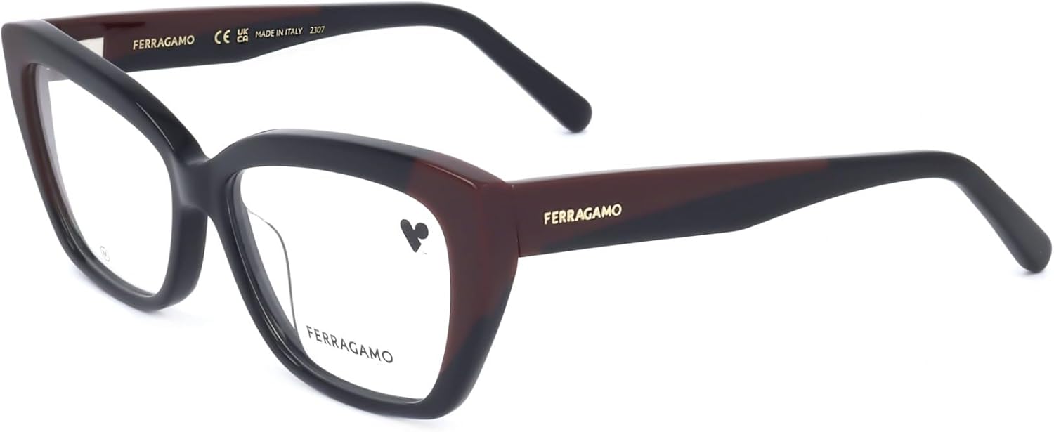 FERRAGAMO Eyeglasses SF 2938 N 051 Black Burgundy