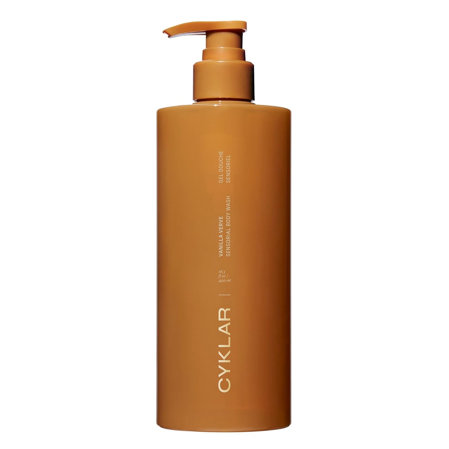CYKLAR Sensorial Multi-Oil Body Wash Cleanser, Vanilla Verve 16.5 Fl Oz | with Moisture Locking Oil-Infused Complex, Sodium PCA & Glycerin, Moisturizing Shower Care for Men & Women, Luxury Skin Care