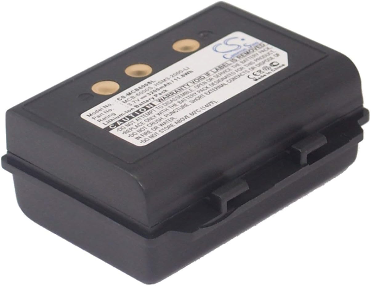 VI VINTRONS Battery for M3 Mobile eTicket, Rugged, UL10,