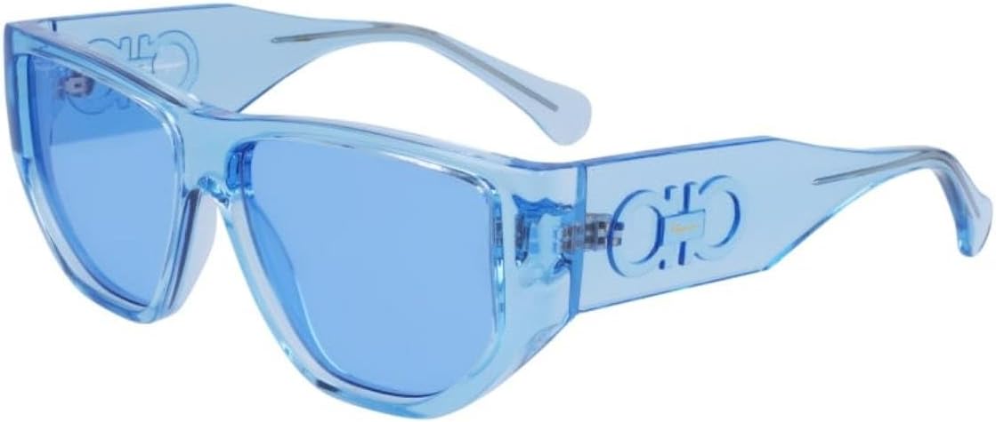 FERRAGAMO Sunglasses SF 1077 S 432 Transparent Azure