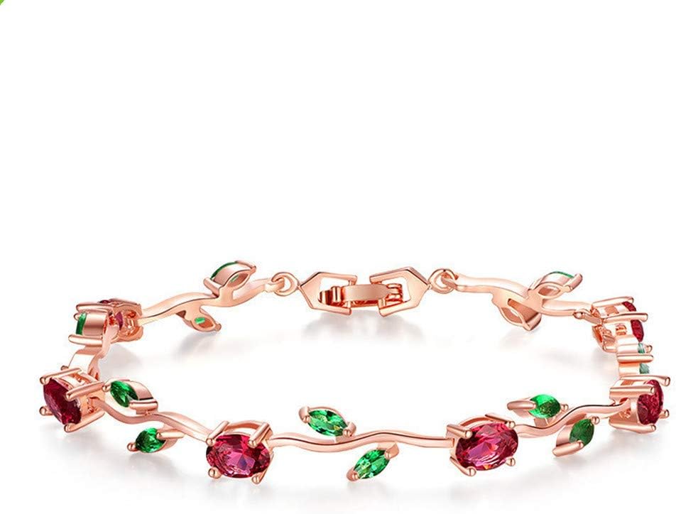 FEDONA 18k Yellow Gold-Plated Sterling Silver Diamond Accent Two-Tone Gemstone Tennis Bracelet Diamond Bangle Bracelet Colorful