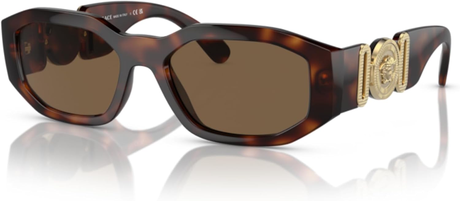 Versace VE4361 Rectangular Sunglasses For Men For Women +BUNDLE with ACCESSORY EYEWEAR KIT