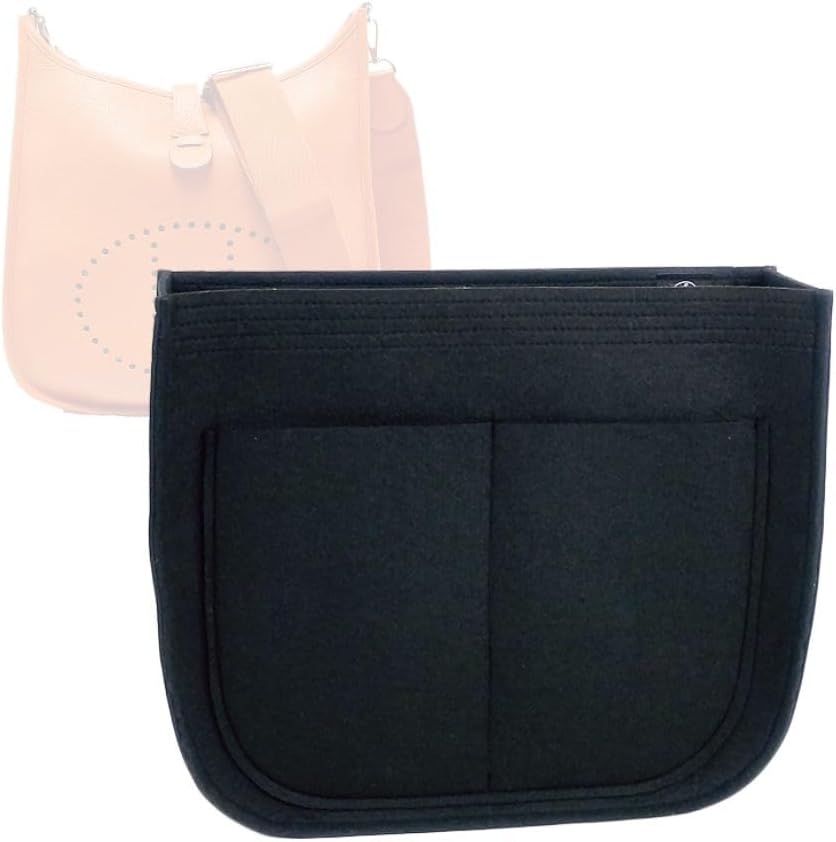 Bag Organizer for Hermès Hermes Evelyne III 33 GM - Premium Felt Purse Handbag Insert Liner Shaper (Handmade) Soft Structure Support