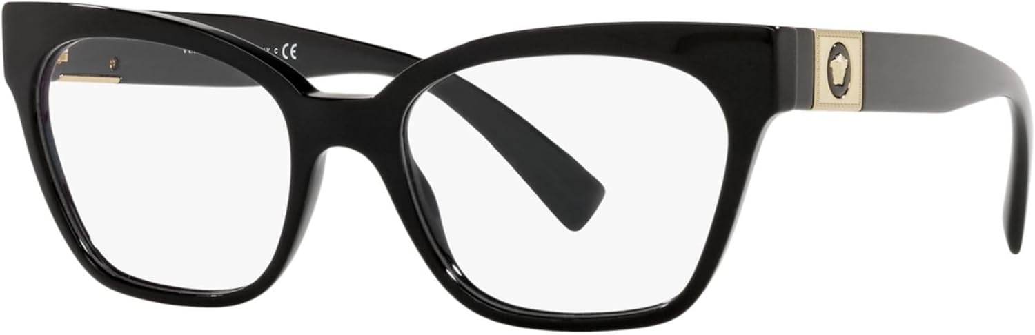 Versace VE3294 - GB1 Eyeglass Frame BLACK w/DEMO LENS 53mm
