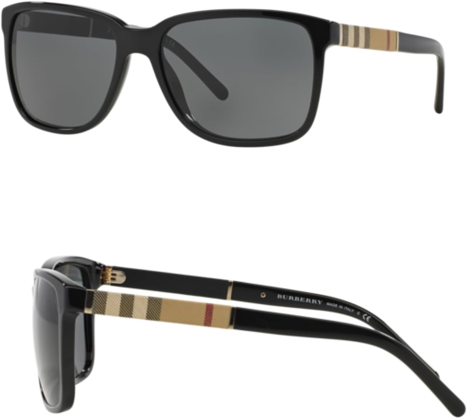 BURBERRY BE4181 Square Shape Acetate Sunglasses with Luxury Eyewear Kit