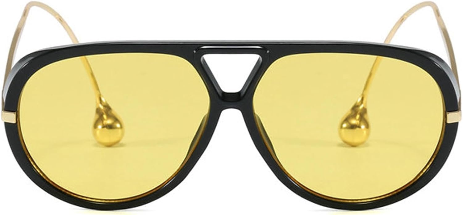willochra Vintage Oversized Pilot Shield Sunglasses Women Luxury Trendy Sun Glasses For Ladies Big Frame Eyewear