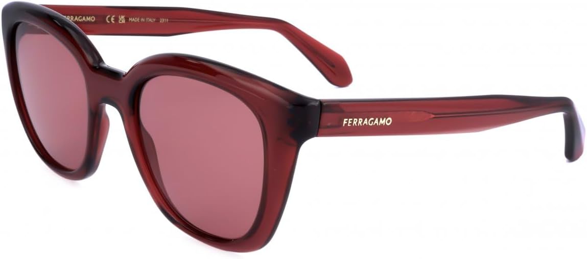 FERRAGAMO Sunglasses SF 2000 S 616 Transparent Red, 52/21/145