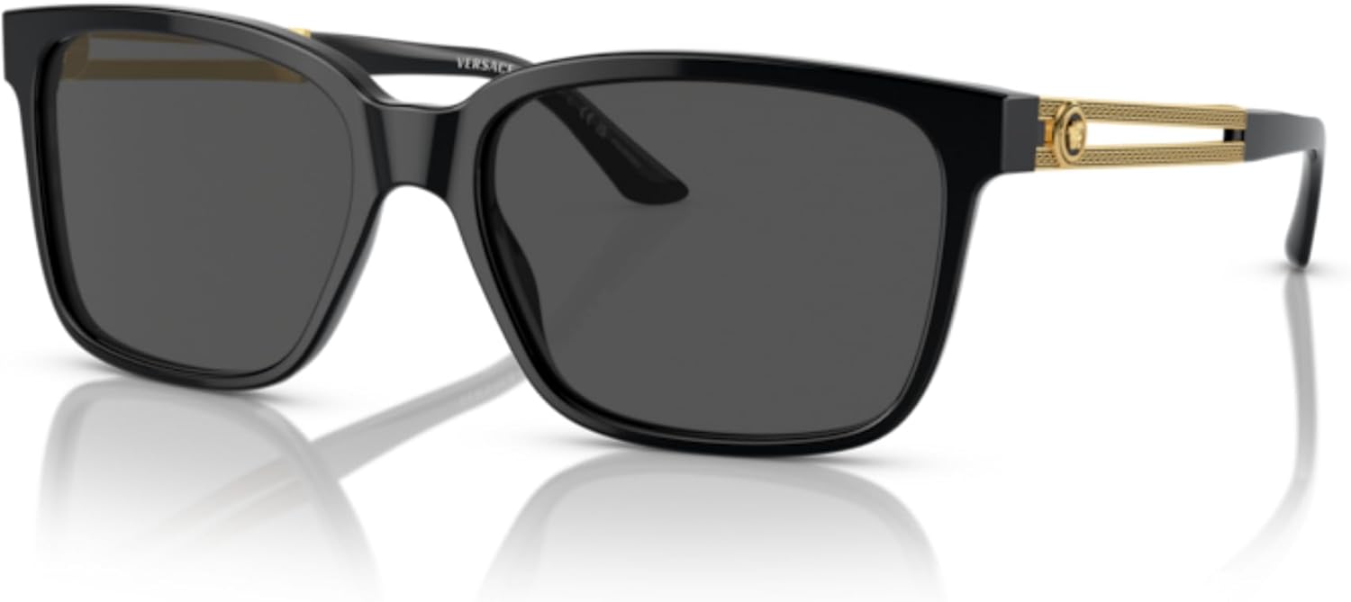 Versace VE4307 Square Sunglasses For Men +BUNDLE with ACCESSORY EYEWEAR KIT