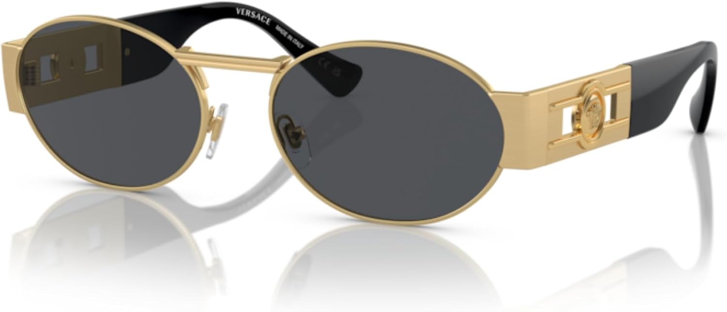 Versace VE2264 Oval Sunglasses for Men for Women +BUNDLE with ACCESSORY EYEWEAR KIT