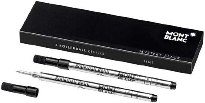 Montblanc Refills Black 2 Pack Medium Point Rollerball Pen