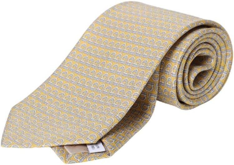 Ferragamo Men's Gancini Micro-Print Silk Tie
