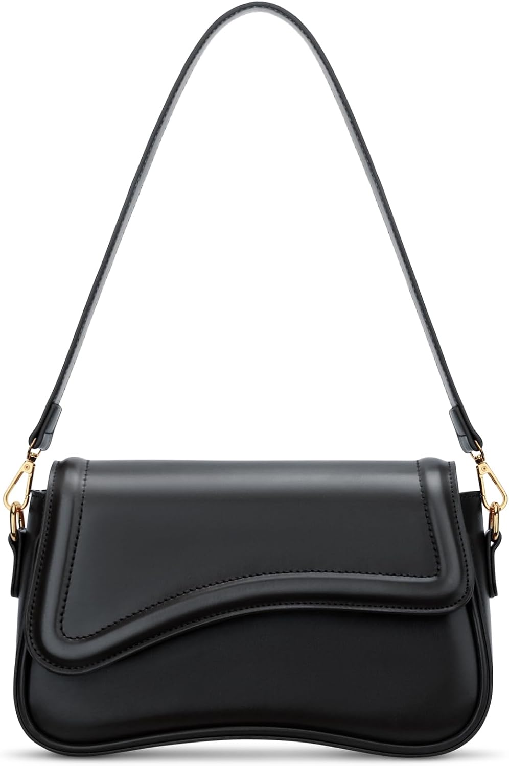 KKXIU Shoulder Bag for Women Small Hobo Handbags Cute Mini Clutch Purses | Classic Trendy Retro Underarm Crossbody Bag with Detachable Straps, Zipper Closure