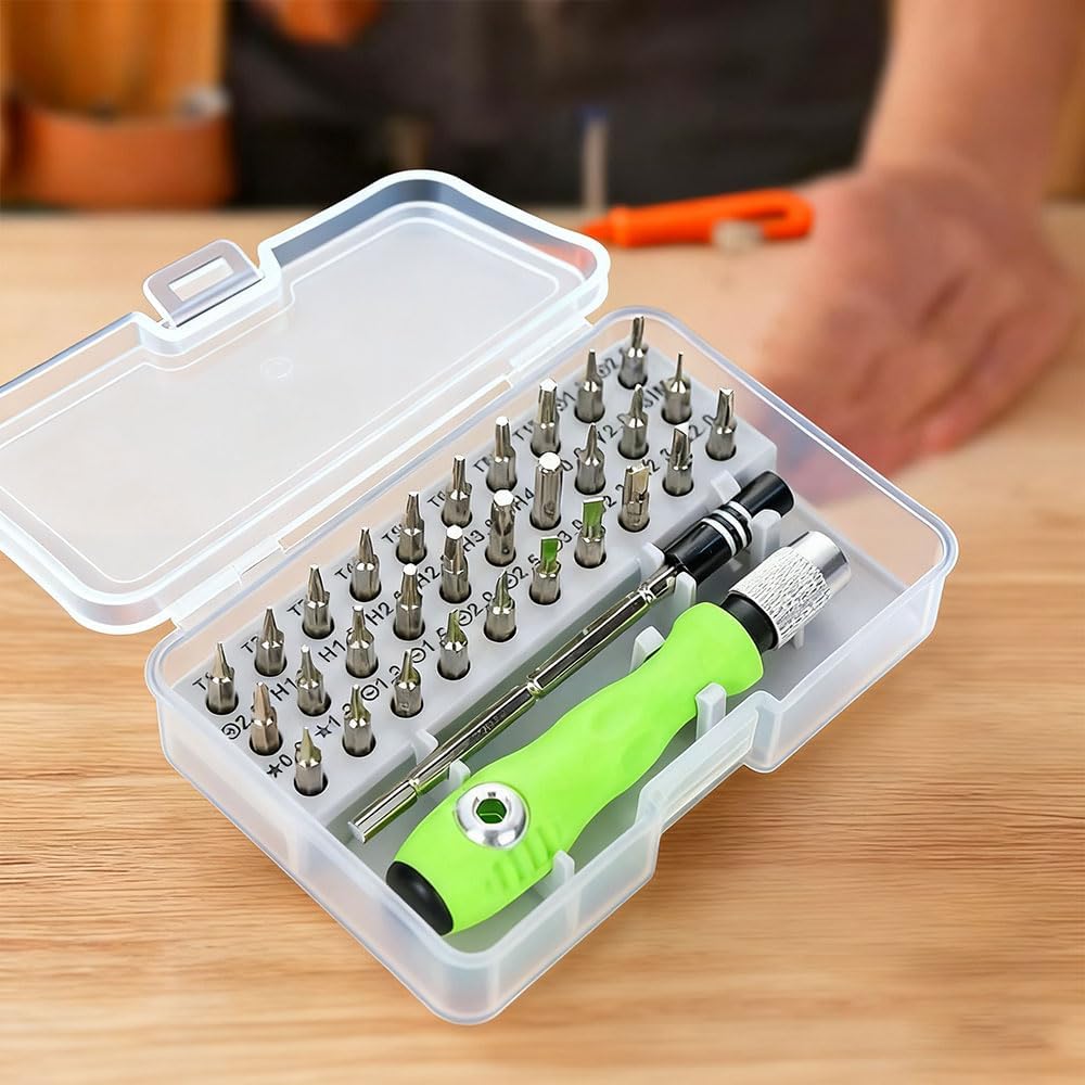 32-in-1 Multifunctional Screwdriver Set, Precision Screwdriver Tool with Extension Rod, Household Home Repair Tool Kit for Phone, Computer, Watch, Game Console, Laptop