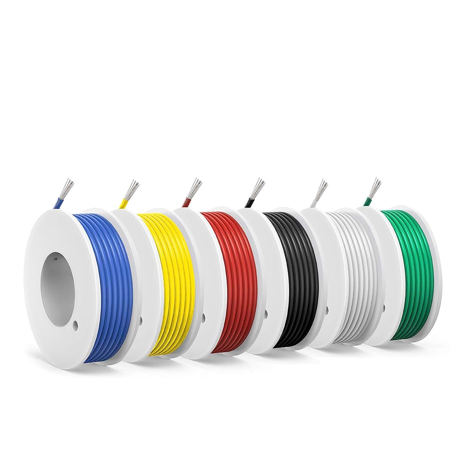 24 awg Wire,24 awg PVC Electrical Wire -SCHDRA UL1007 24Gauge Tinned Copper Wires(6 Colors 20ft Each Color)(OD: 1.4mm),Stranded Wire-for Electronics, DIY Projects, Automotive Wiring