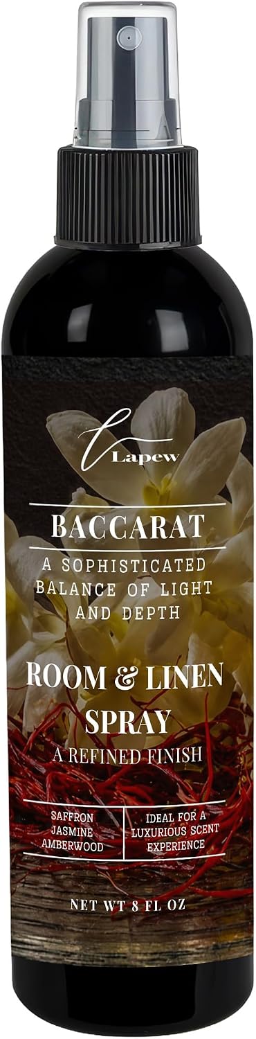 Lapew Room & Linen Spray | Fragrance Mist for Home, Car & Office | Fabric & Air Freshener | Neutralizing Mist | Made in USA | Baccarat