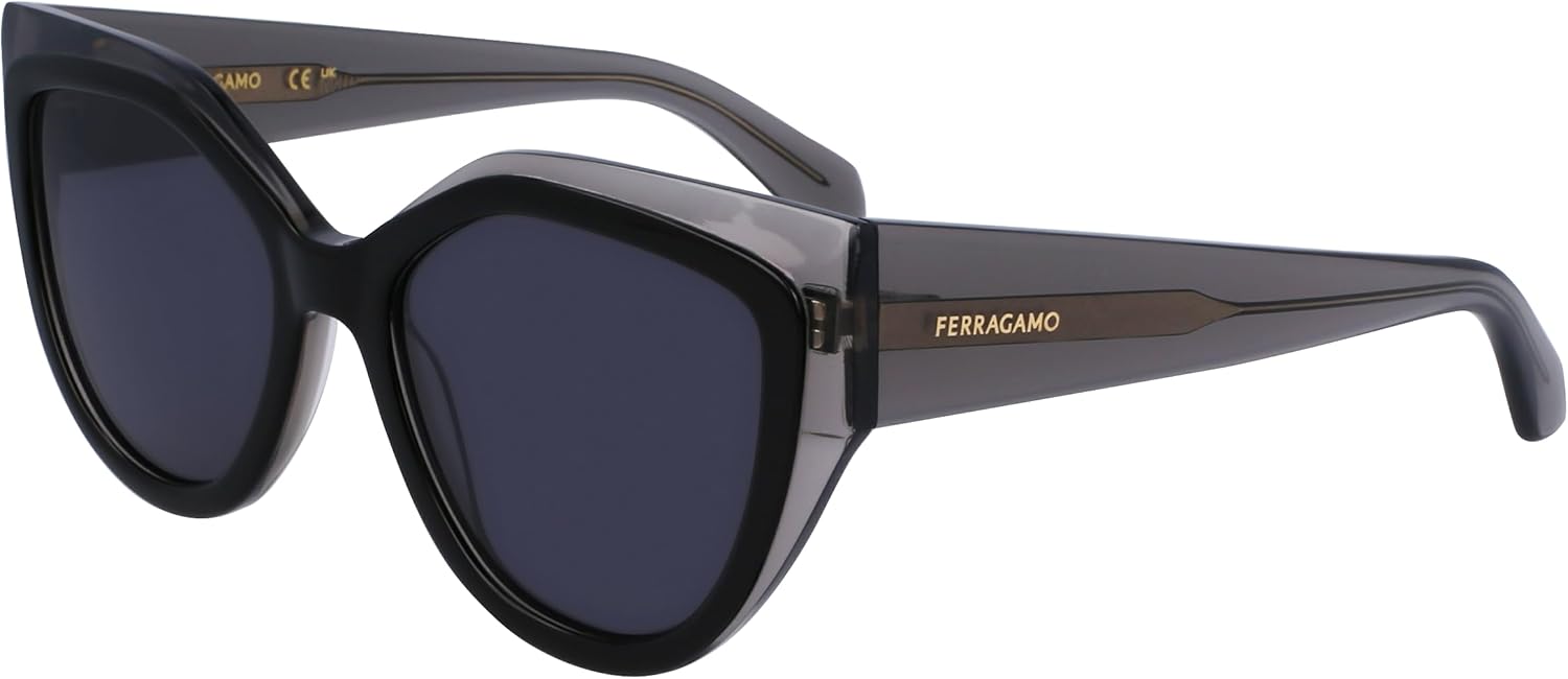 FERRAGAMO Sunglasses SF 2004 S 024 Transparent Grey/Black