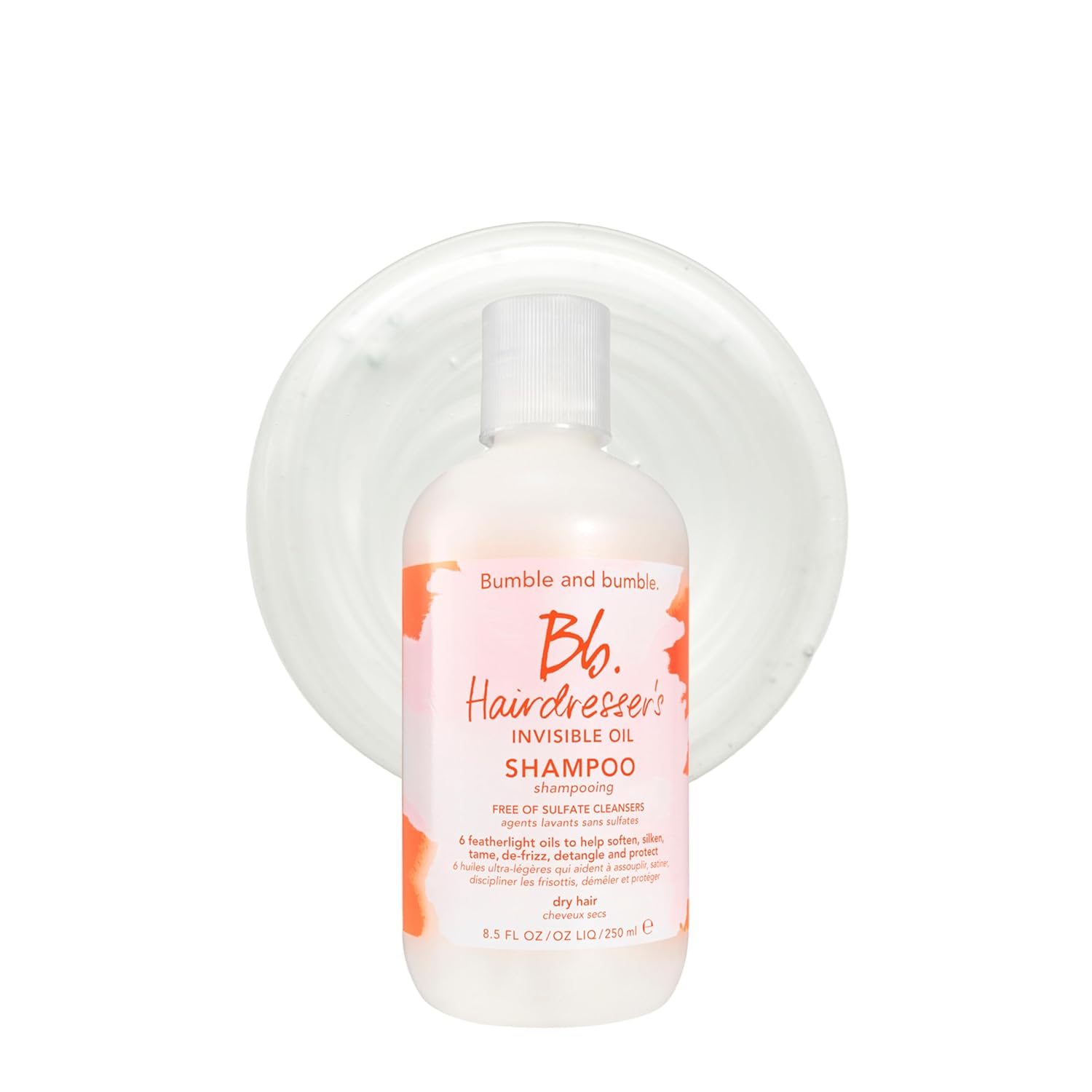 Bumble and bumble. Hairdresser's Invisible Oil Hydrating Shampoo | Anti Frizz, Softening, Color Safe | For All Curly, Wavy, Straight Hair Types | With Argan, Coconut + Grapeseed Oil