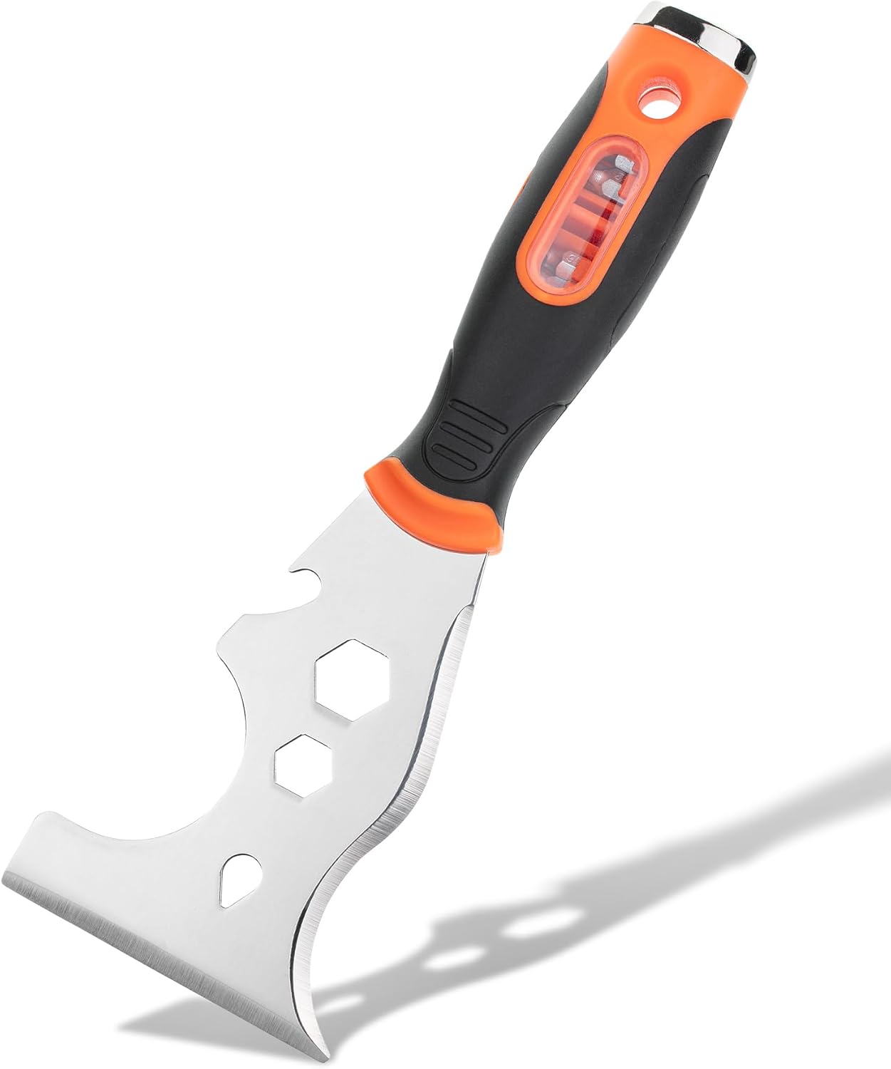 Bates- Paint Scraper, 16 in 1 Painters Tool, Paint Scrapers for Wood, Painters Tool, Painters Knife, Paint Scraper for Painting, Putty Knife, Putty Scraper, Hammer End, Screw Bits Inside
