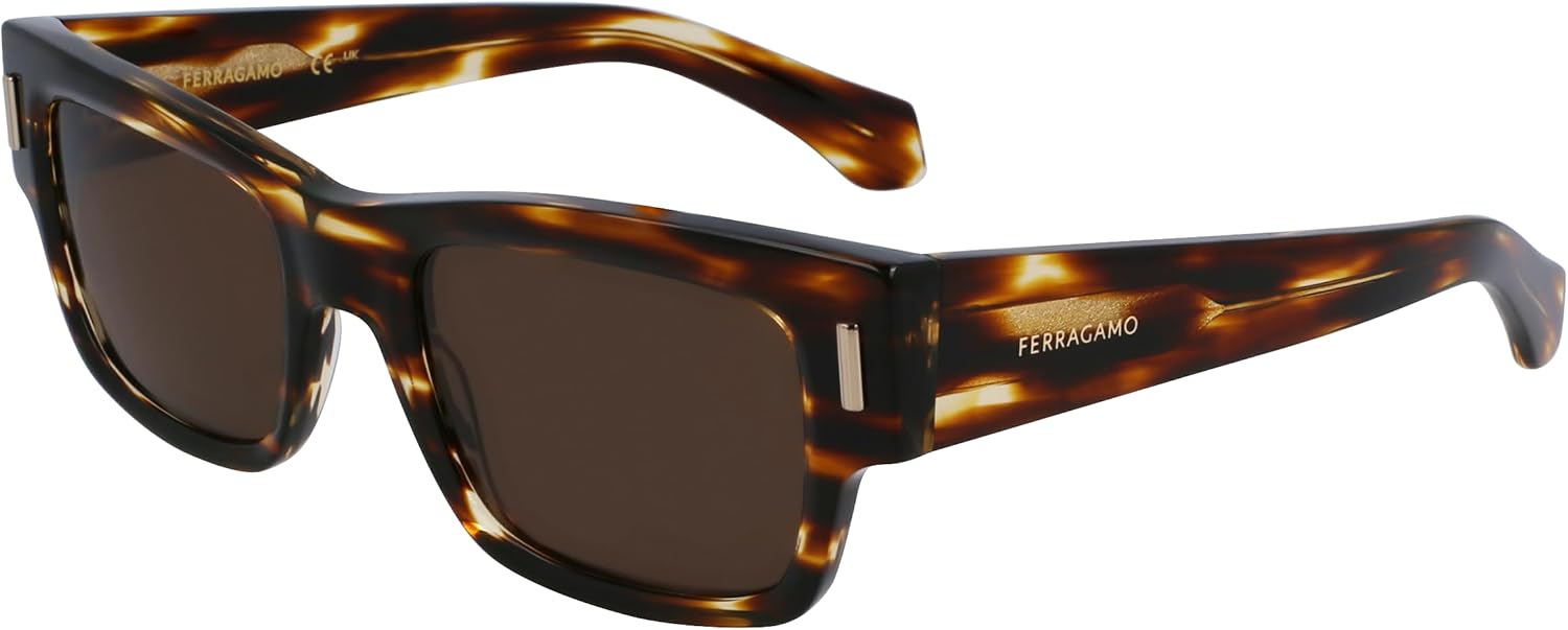 FERRAGAMO Sunglasses SF 2011 S 216 Striped Brown
