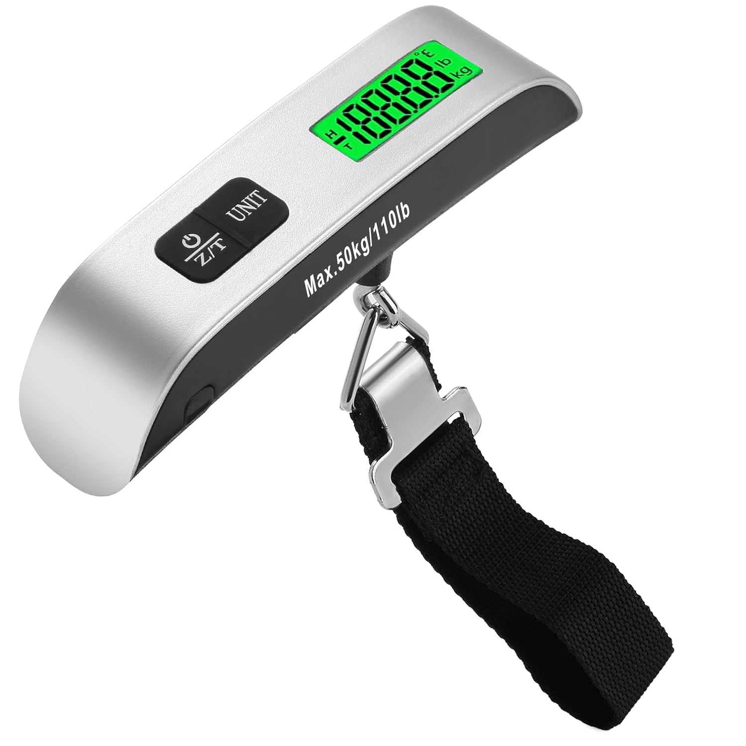 Luggage Scale Travel Digital, 110lb Travel Scale, Backlit LCD | 4-Unit Switching, Portable Suitcase Weight Scale for Luggage, Backpacks & Packages – High Accuracy, Battery Included