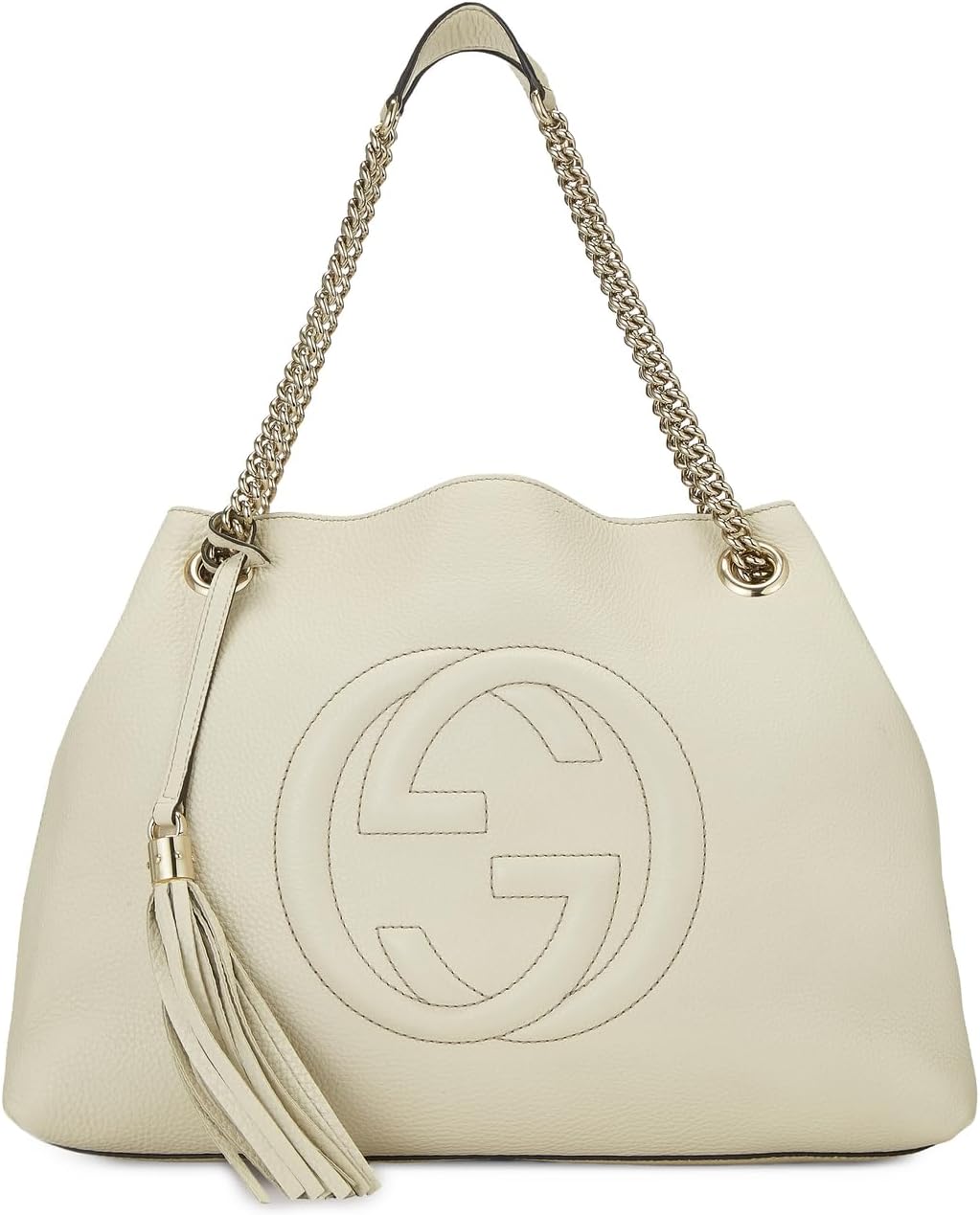 WHAT GOES AROUND COMES AROUND Women's Pre-Loved Gucci Leather Soho Chain Tote