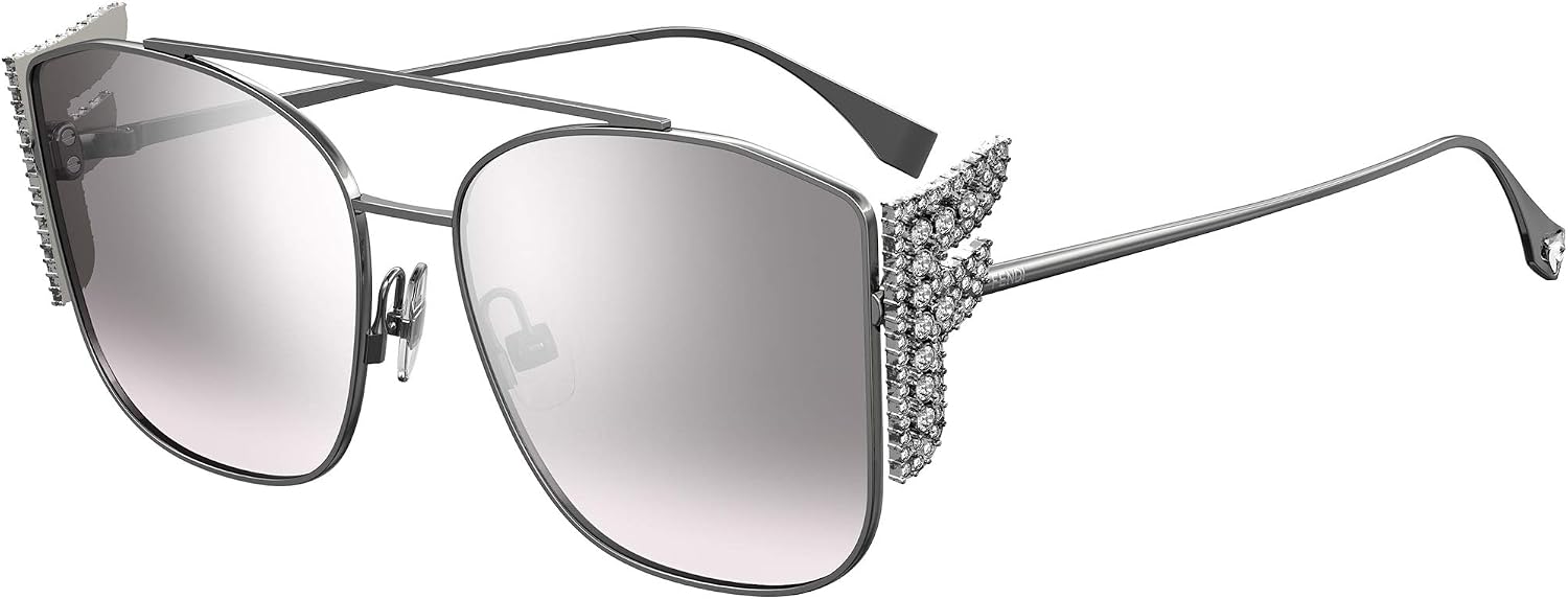 FENDI Freedom FF 0380/G/S Ruthenium+I1861/Grey Shaded 62/17/140 women Sunglasses