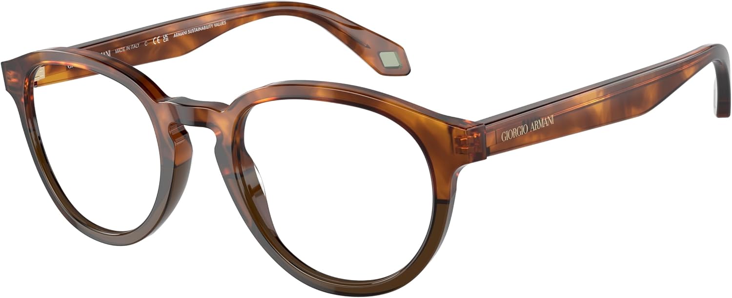 Eyeglasses Giorgio Armani AR 7248 5988 Havana Red/Opale Olive Green