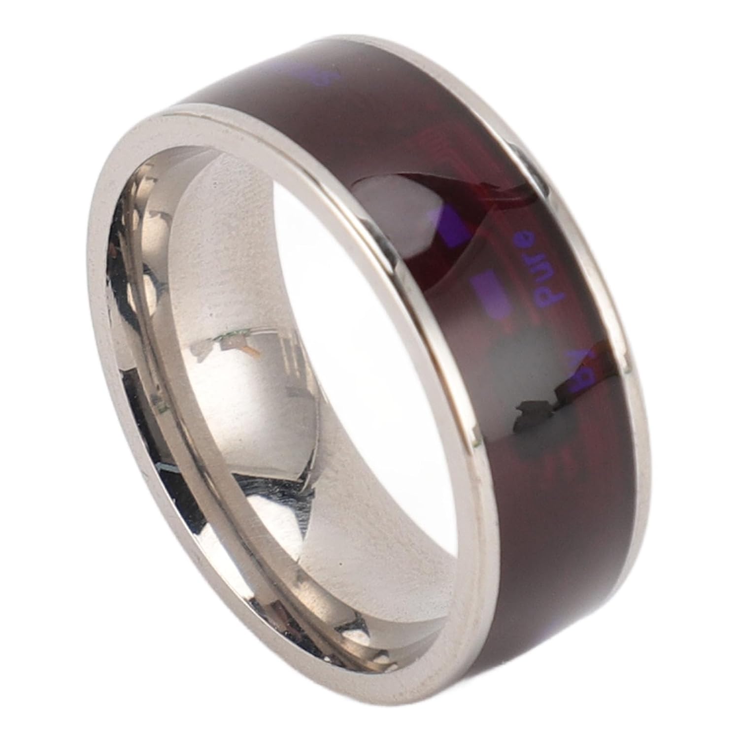 Asixxsix Smart NFC Ring, Steel Material, for Door Locks, File Transfer, NFC Devices, Ideal Gift for Men, All Round Sensing Technology Wearable Smart Ring for Mobile Phones (11)