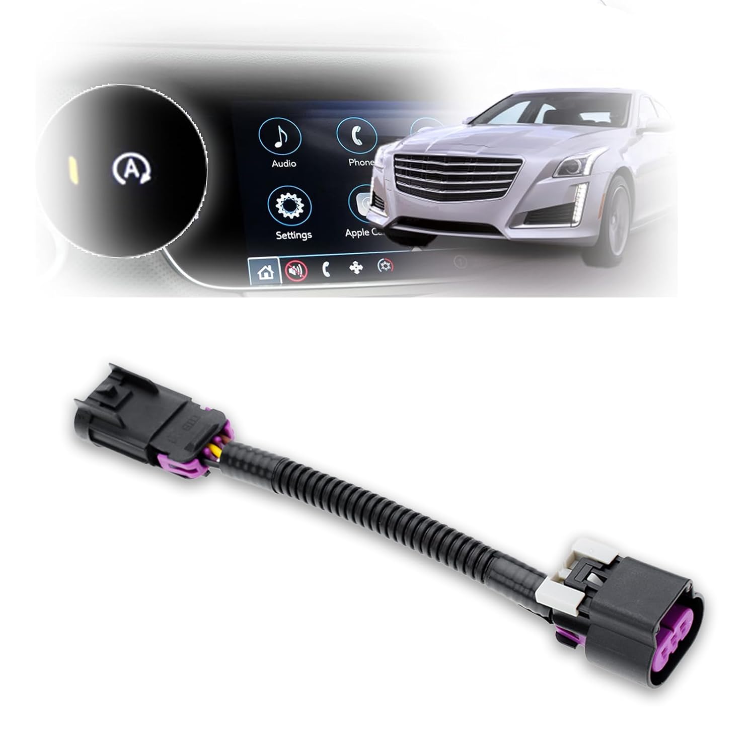 Auto Start Stop Eliminator for Cadilla.c XT5 CT6 CTS ATS | Fits 2017-2018 XT5, 2016-2018 CT6, 2016-2019 CTS ATS Disable Auto Stop Engine Auto Shutoff Jumper, Plug Play Error Free